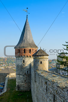Old Fortress in the Ancient City of Kamyanets-Podilsky