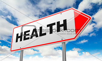 Health on Red Road Sign.