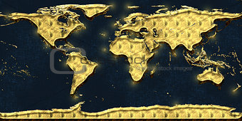 World gold map
