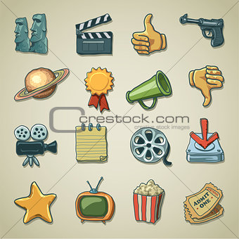 Freehand icons - Cinema