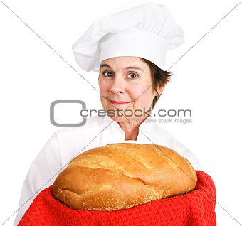 Chef with Fresh Bread