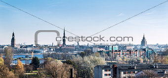 Riga city skyline. Latvia