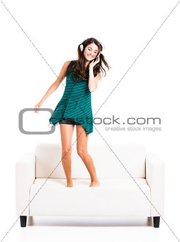 Dancing over the sofa