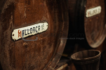 Barrel of wine from Majorca, Spain