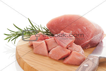 Raw meat background.