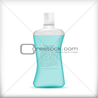 Vector illustration of shampoo bottle