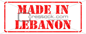 Made in Lebanon on Red Stamp.