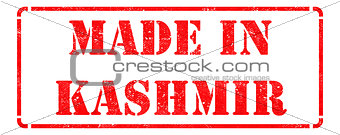 Made in Kashmir on Red Stamp.