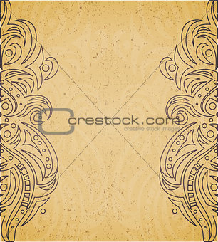 Vintage background with ornament.