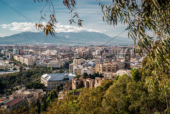 Malaga cityscape. Andalusia, Spain