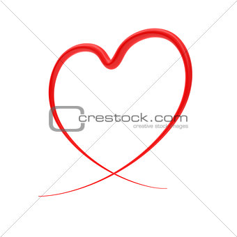 Abstract red heart