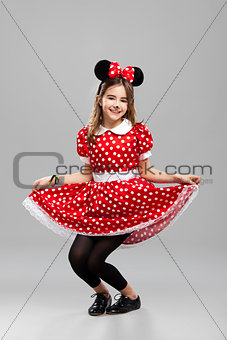 Little girl with a carnival custome