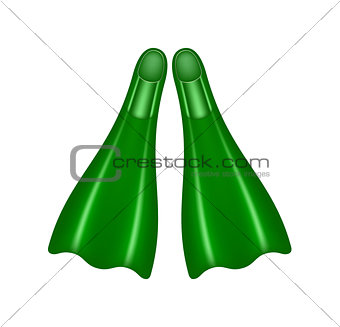 Flippers in green design