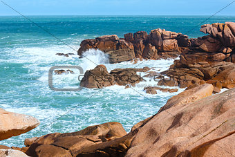 The Pink Granite Coast (Brittany, France).