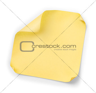pink sticker on an isolated white background