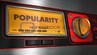 Popularity on Display of Vending Machine.