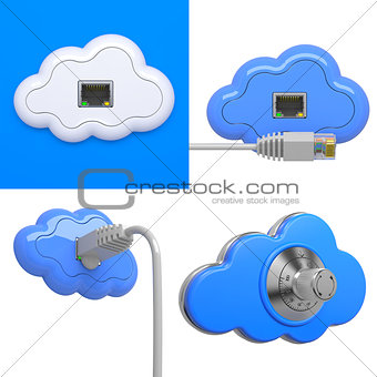 Cloud Computing Concepts - 3D Set.