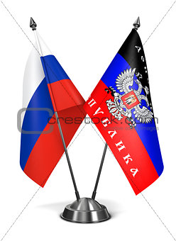 Russia and Donetsk People's Republic - Miniature Flags.