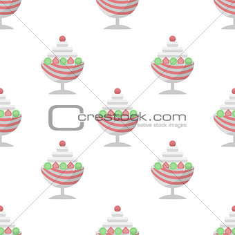 Vector background for ice cream dessert