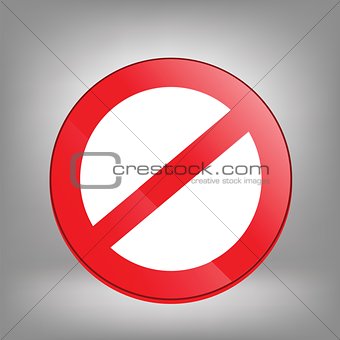 Not Allowed Sign