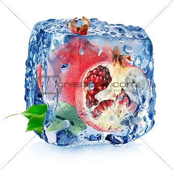 Ice and pomegranate