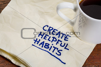 create helpful habits