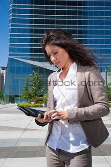 executive with tablet