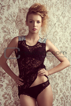 woman with fashion lingerie 