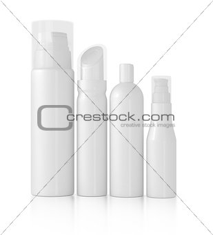 close up of beauty hygiene container on white background 