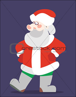 Santa Claus in red