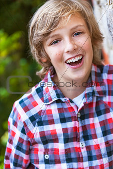 Young Happy Boy laughing