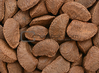 Brazil nuts background 