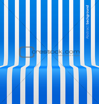 Abstract blue striped perspective background