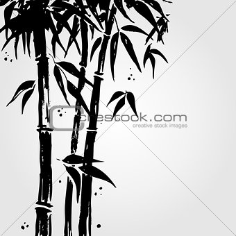 Bamboo in Chinese style.