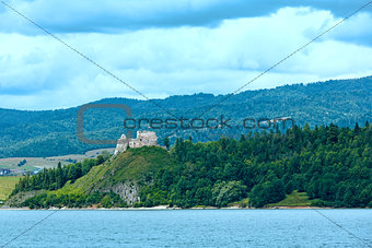 Czorsztyn Castle summer view (Poland). 