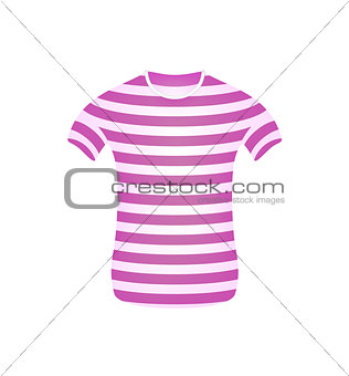 Striped t-shirt in pink and white design