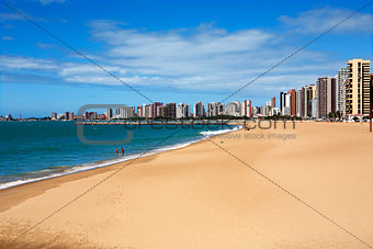 beach of fortaleza ceara brazil