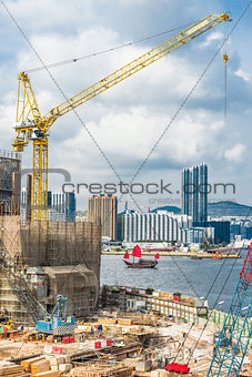 Kowloon skyline waterfront Hong Kong 