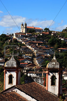 ouro preto cityscape minas gerais brazil