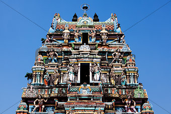 gopuram Vishnu Temple Cochin Kerala state india