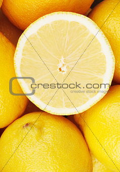 Lemon closeup background