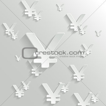 Abstract Background with Yen  Symbol.