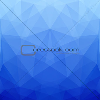 Abstract Blue Vector Polygonal Background for Design