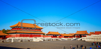 Temples of the Forbidden City in Beijing China
