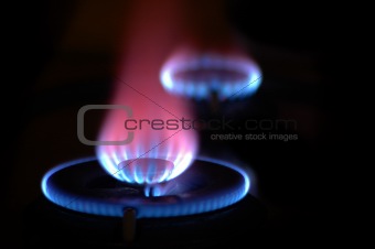 Flames from 2 Stoves