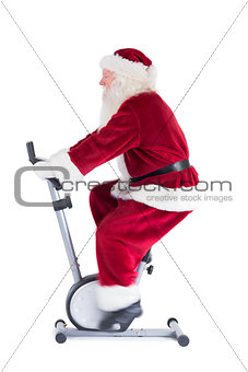 Santa uses a home trainer
