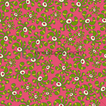 Seamless floral pattern painted abstract flowers 