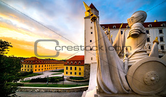 sculpture in Bratislava castle