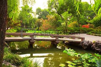 Bridge in Humble Administrator's Garden in Suzhou, China