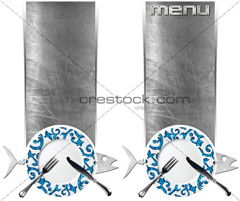 Set of Seafood Banners